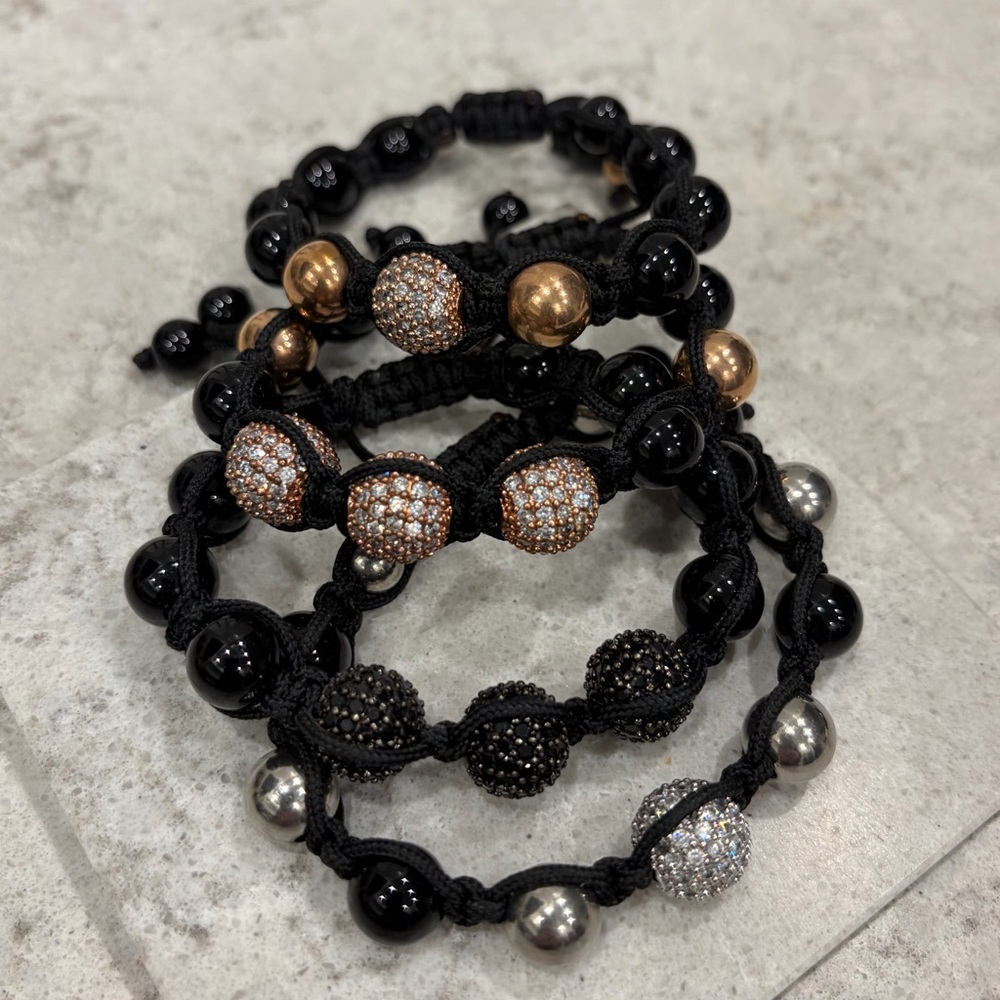4 X « SHAMBALLA » BRACELETS
